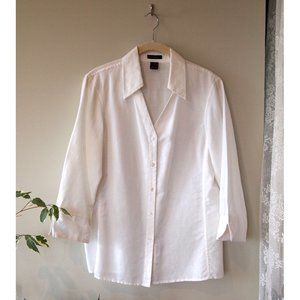 Classic White Linen/Cotton Shirt